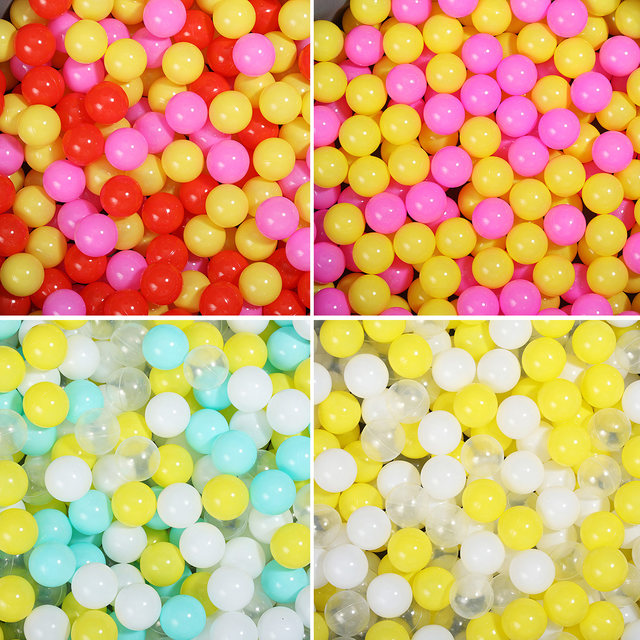 Thickened 7CM ocean ball, extra thick 8CM kindergarten playground, children's paradise ball pool fence, wave ball colorful ball