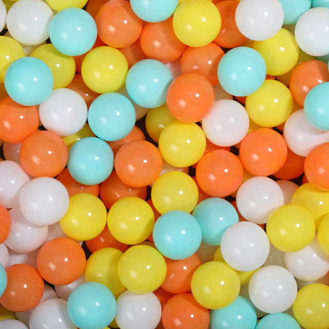 Thickened 7CM ocean ball, extra thick 8CM kindergarten playground, children's paradise ball pool fence, wave ball colorful ball