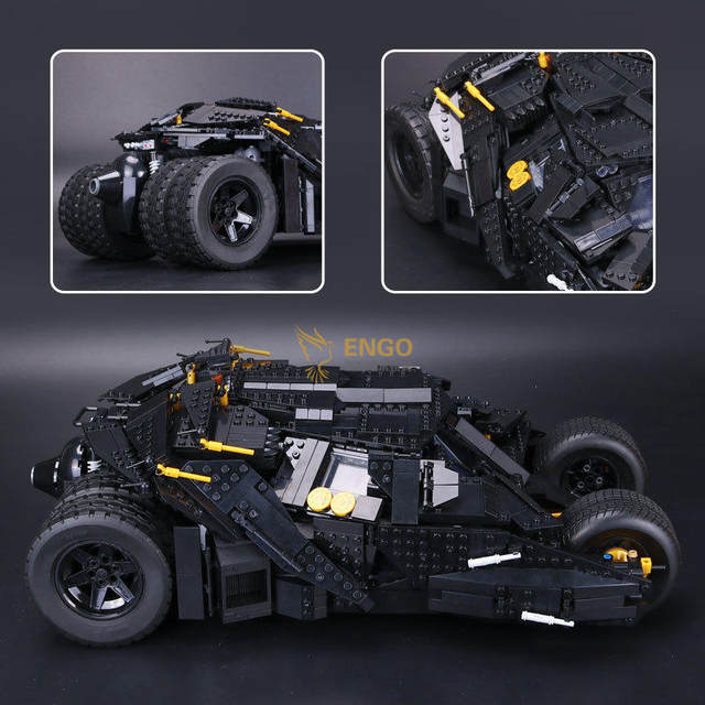 Jigsaw puzzle building 76023 Batman movie Bat Chariot assembly Chinese building blocks boys toy 07060