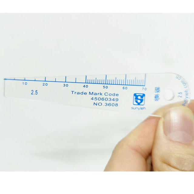 Suzhou Tengyi single-piece plastic feeler gauge plastic plug piece 3608 Shangyiyi plastic thickness gauge gap piece 0.01-5