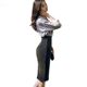 Spring and summer 2025 slim and hip-covered skirt stretch skirt high waist versatile OL skirt professional one-step skirt