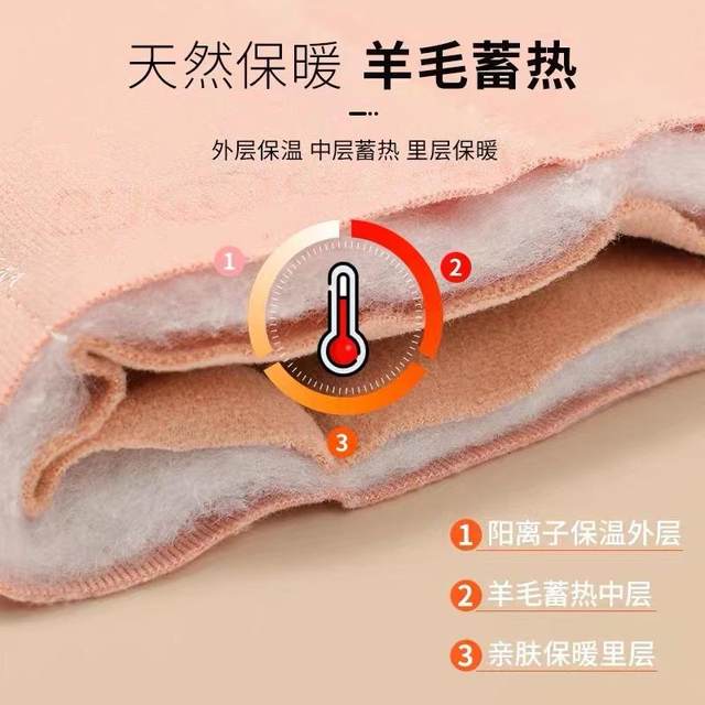 Middle-aged and elderly winter cotton jacket with three-layer cotton thermal underwear mothers women's cotton jacket inner liner cotton jacket set