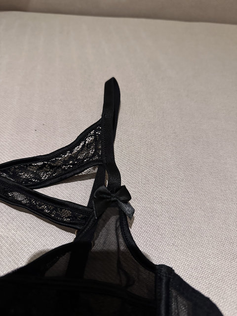 *Save marriage*Lace bow pure desire with chest pad vest underwear