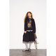 DIDDIMODA black stitching black and white plaid layer sense simple wild winter large skirt skirt female