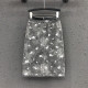 Retro rose print mid -length A -line hip skirt female summer new split high waist thin denim skirt
