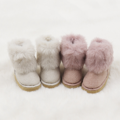 taobao agent Icy DBS Little cloth doll winter plush high -pipe flat snow boots 19 joints OB24 Lijia shoes