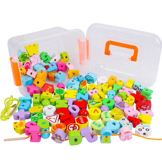 Infant and young children's skewers pearls, threading, intellectual ...