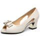 
Brand genuine leather fish mouth sandals for women's summer mid-heel thick heel new Roman high heel women's casual single shoes