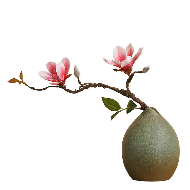 Office desktop flower bottle fake flower hydroponic dried flower ornaments decoration table home furnishings
