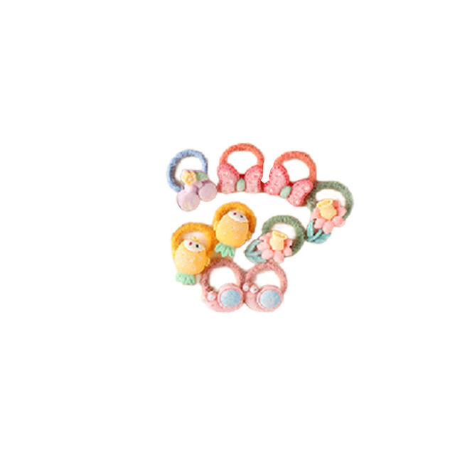 Baby hair tying rubber band does not hurt the hair, children's hair band, small girl's headband, hair accessories, baby tying small chirp hair rope
