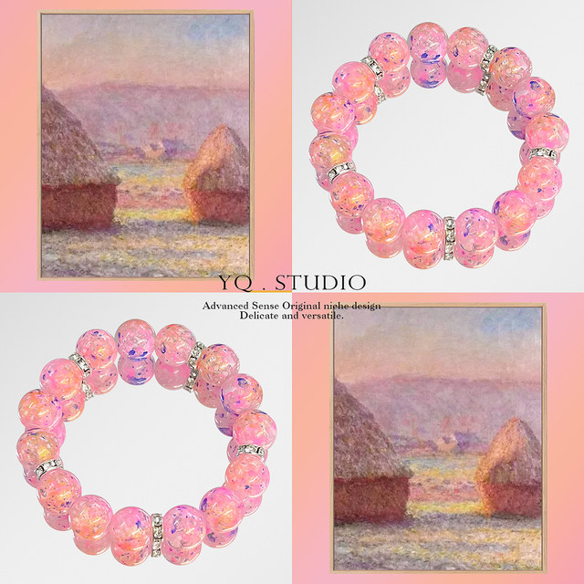
YQ.STUDIO2025 new Van Gogh Monet famous painting oil painting bracelet high-value student bracelet accessories for women