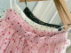 2024 autumn and winter new polka dot polka dot skirt for girls age-reducing mesh mid-length skirt elastic waist high waist heavy workmanship

