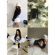 MOERSHOP blogger's source of happiness in autumn and winter versatile white mesh butt curtains stacked through perspective lining skirt
