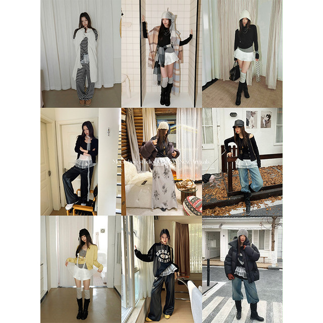 MOERSHOP blogger's source of happiness in autumn and winter versatile white mesh butt curtains stacked through perspective lining skirt
