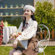 Zihan design long-sleeved shirt for women autumn new casual sweet age-reducing loose slimming lapel pure cotton top