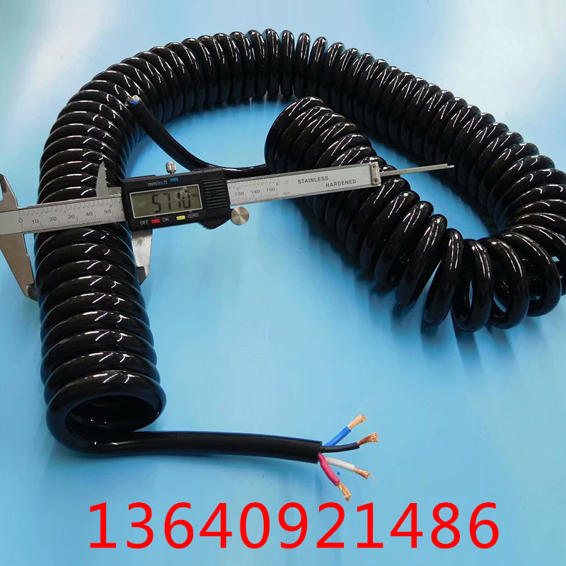 Spring Wire Spiral Retractable Power Cord, National Standard, 2/3/4/5 ...