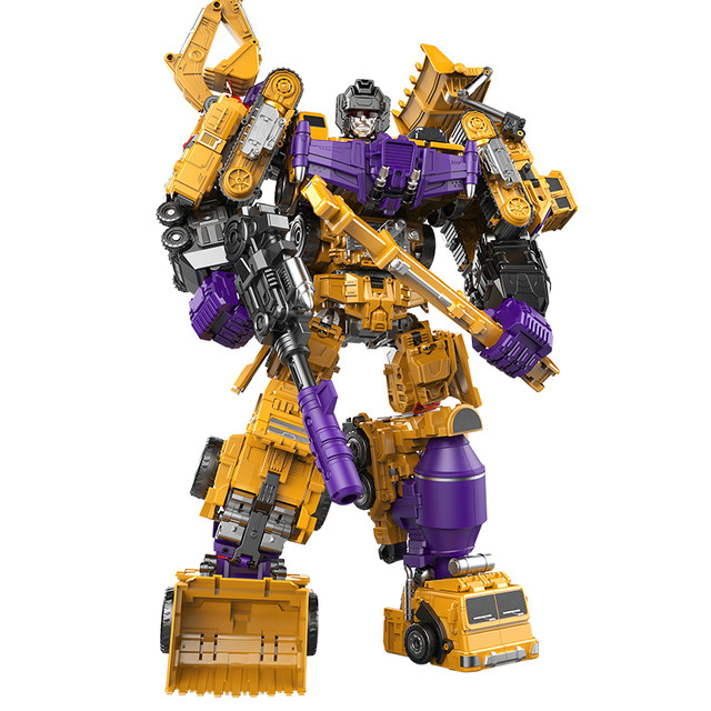 Jinjiang Transformation Toy Magic King Kong Hercules Engineering Car Combination Boy Qingtian War God Robot Car Pillar