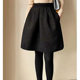 Mid -skirt female high waist spring and autumn skirt 2025 new flower bud skirt shows thin skirt puff skirt autumn and winter half skirt