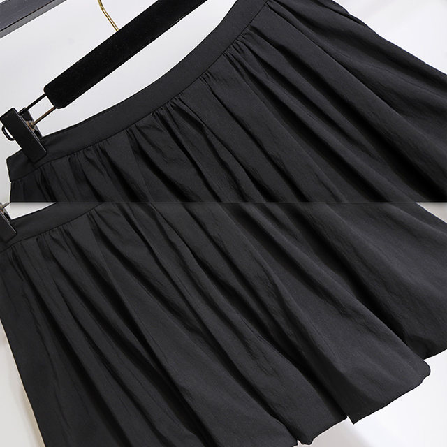 Fashionable Flare Skirt Lantern Skirt Women's 2024 New Irregular Slim Skirt Pleated Skirt Short Skirt