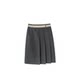 Irregular pleated skirt 2025 autumn and winter new versatile light luxury mid-length skirt casual temperament skirt
