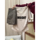 Design-sensual rainbow polka dot v-neck front shoulder short-sleeved T-shirt for women in spring pure hot girl pleated waist-lifting top