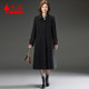 Double -sided cashmere coat length 2024 Winter tall person thickened split middle -aged elderly mother pretending wool woolen jacket
