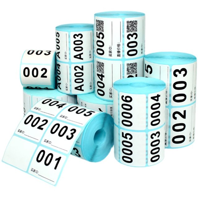 Live broadcast room label sticker self-adhesive number number sticker ...