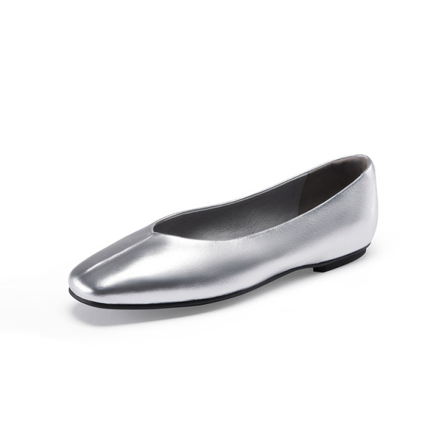 [Suffuri] Lylesdan Outlet Sale Commuter Square Head Light Mouth Stick Flat Sole Single Shoes Women 5T02101