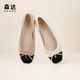 Senda flat shoes women's evening shoes elegant temperament egg roll shoes fashion shallow mouth single shoes WPZ85CQ3