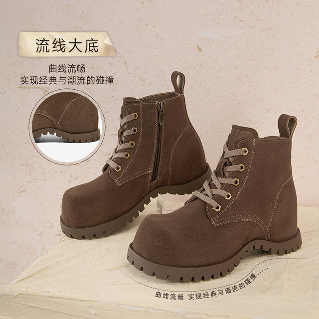 
Best 2024 new winter fashion outdoor casual Martin boots flat heel round toe women's short boots W0021DD4