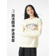 Hot Wind 2025 New Women's Love Puppy Printing Round Neck sweater Loose leisure in the top
