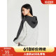 Hot air sweatshirt 2024 spring new women's cartoon printed round neck sweatshirt hooded casual street underwear top
