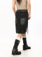 BLACKBB/American retro old denim skirt for women loose slim A-line skirt design niche short skirt