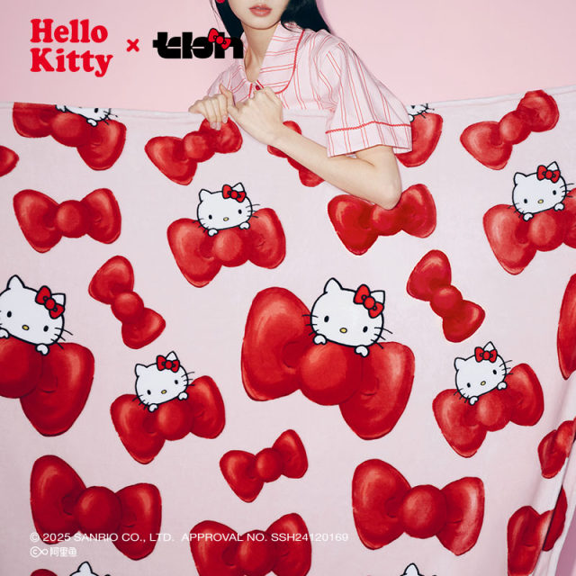 tbh brutalist home Sanrio Hello Kitty flannel cover blanket sofa cover blanket office nap blanket blanket