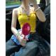 Dopamine yellow suspender vest for women in summer wear sexy slim sweet hot girl sleeveless short top
