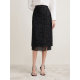 Goodland summer French elegant sparkling bead slit slim pencil skirt
