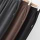 Mom's autumn and winter pants plus velvet thick sweatpants loose western style warm straight pants middle-aged and elderly women's harem granny pants