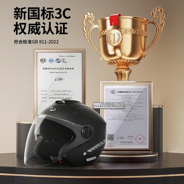 2025 National Standard 3C Certified Electric Motorcycle Helmet Men's Winter Battery Bike Safety Hat Four Seasons Universal Full Helmet