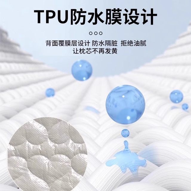 2025 new pillow case pillow core isolation protective cover pillow case pure cotton saliva anti-head oil oil inner liner dirty waterproof