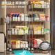 Snack storage rack trolley floor-standing mobile bathroom storage box multi-layer cosmetic cabinet acrylic kitchen