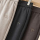 Mom's pants, spring and autumn straight pants, middle-aged and elderly women's pants, winter warm plus velvet, thickened granny pants, casual pants