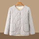 Mother's autumn and winter inner small cotton coat plus velvet warm collarless middle-aged and elderly women's winter inner liner cotton-padded jacket short jacket