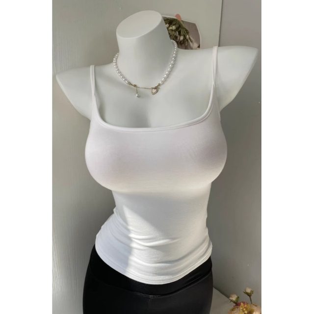 Spring and summer comics chest suspender spring belt chest pad vest women's small chest expansion and large base top inside and outside wear thin style