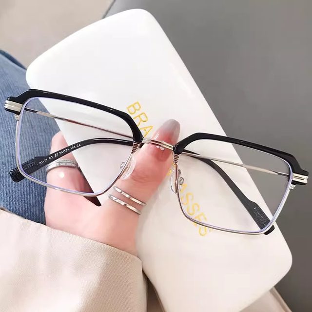 Fashionable business reading glasses for men 2025 new high-definition anti-blue light anti-fatigue high-end brand reading glasses for men