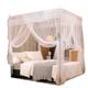 New mosquito net 1.8m 1.0m bracket 1.2m 1.5m household patterned net three-door bedroom floor-standing bold anti-mosquito