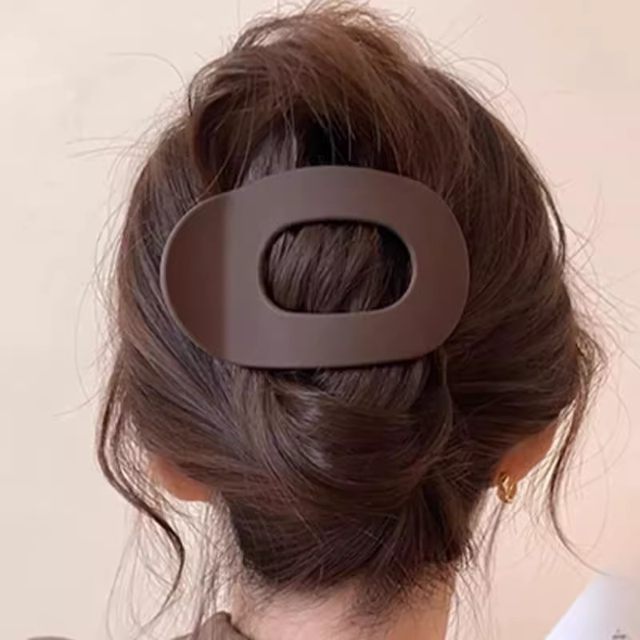 Simple frosted duckbill clip large back head hair clip female 2025 new hair clip high-end hair clip headwear