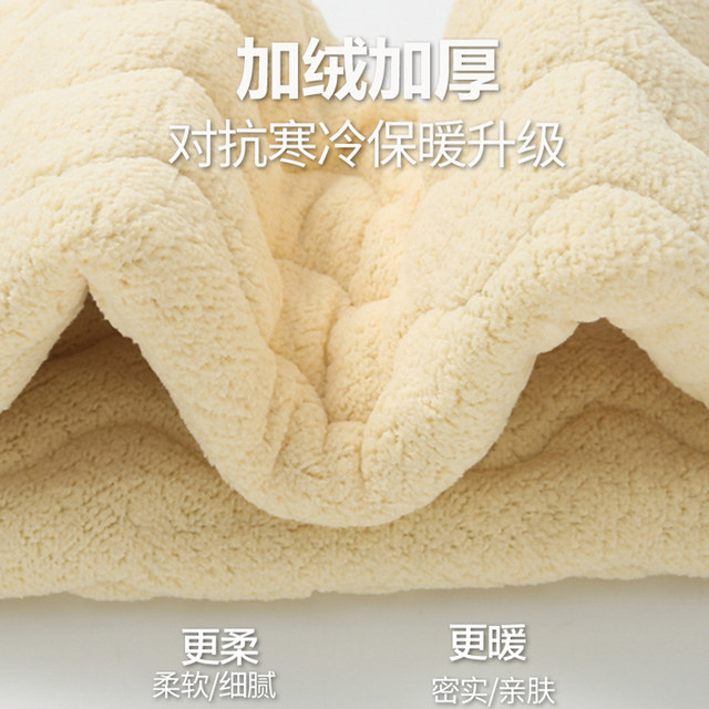 Middle-aged and elderly women's winter cotton trousers, thickened camel velvet, loose grandma wear, warm mother's trousers