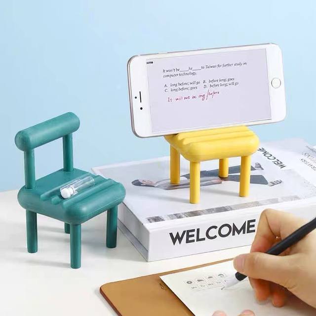 1 pack small chair cute mobile phone holder