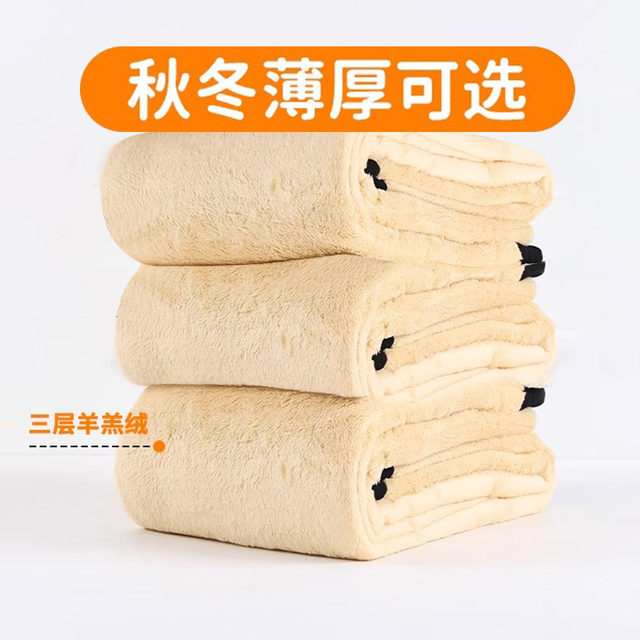 Winter mothers wear loose pants for thickened lamb velvet women's pants for middle-aged and elderly women's winter cotton pants for women's plush warm pants