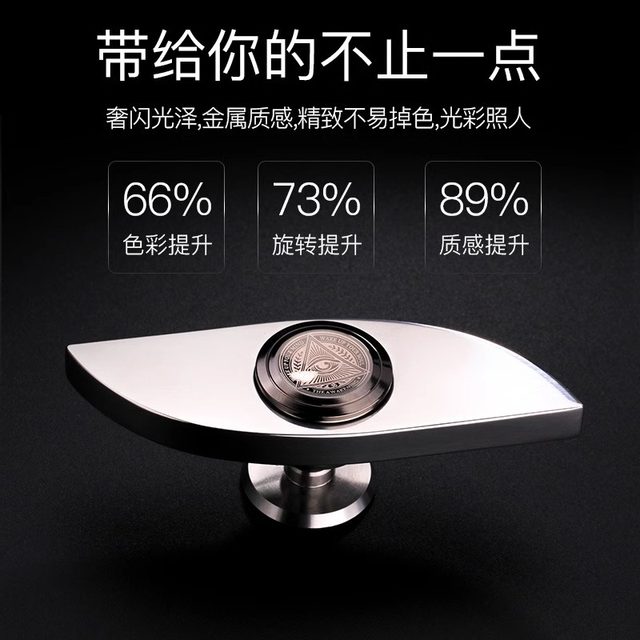 Finger gyro decompression artifact Fingertip Gyro Power Eye EDC stainless steel advanced version black technology adult